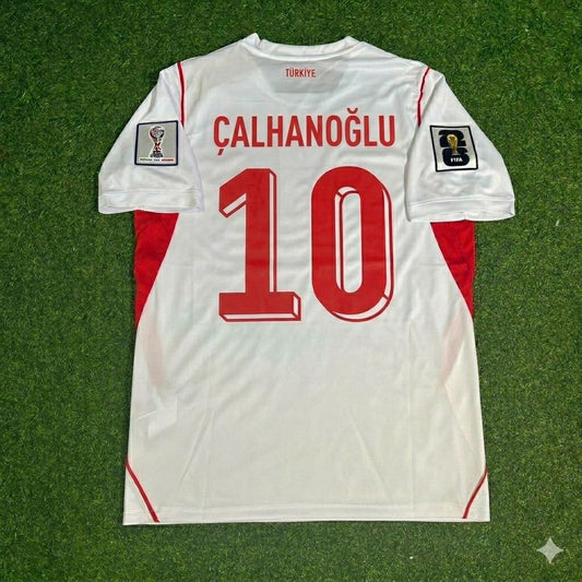 Turkey National Team World Cup 2026 Hakan Çalhanoğlu Away White Football Soccer Kit Jersey