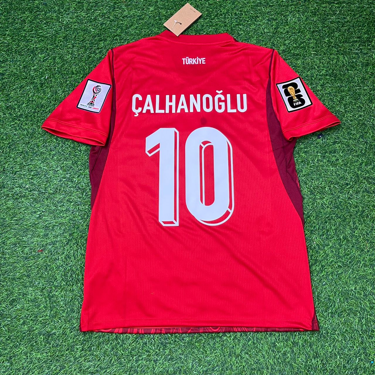 Turkey National Team World Cup 2026 Hakan Çalhanoğlu Home Red Football Soccer Kit Jersey