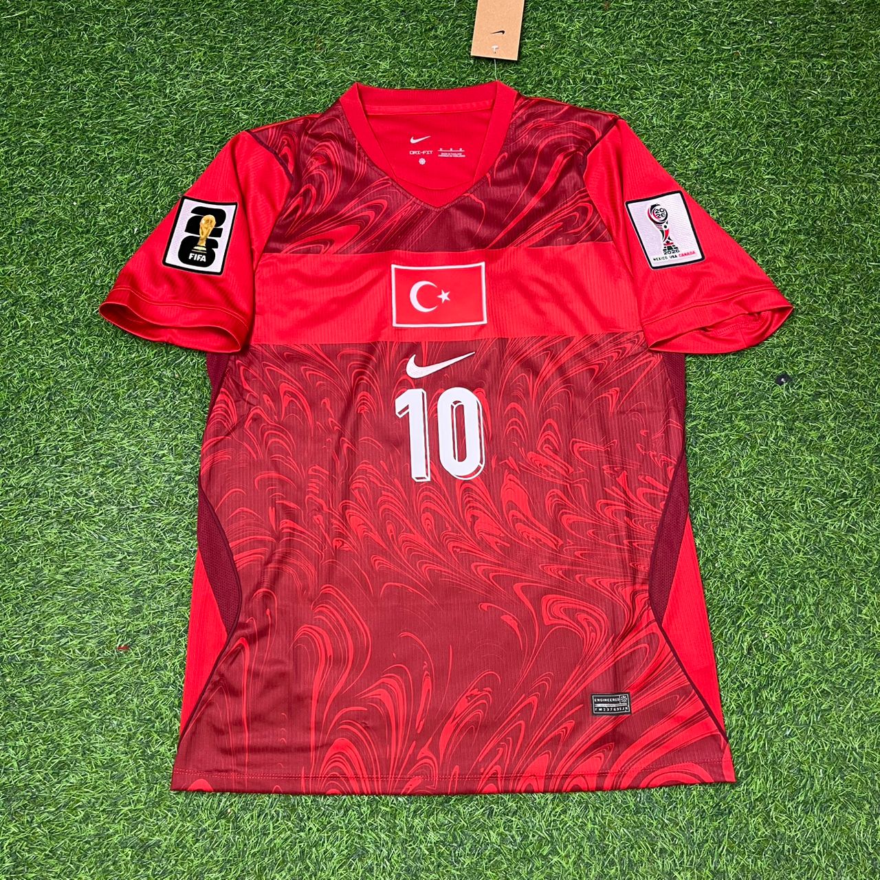 Turkey National Team World Cup 2026 Hakan Çalhanoğlu Home Red Football Soccer Kit Jersey
