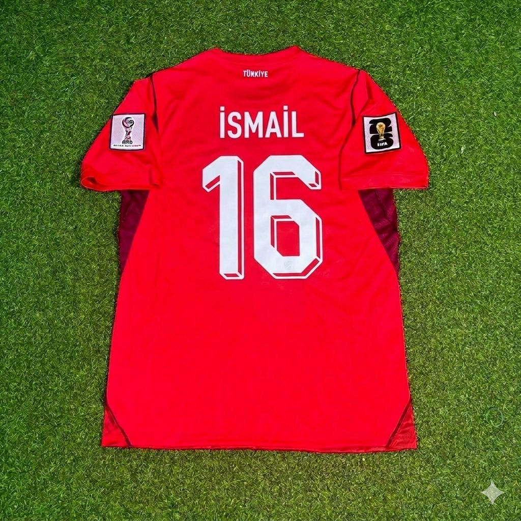 Turkey National Team World Cup 2026 İsmail Yüksek Home Red Football Soccer Kit Jersey