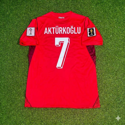 Turkey National Team World Cup 2026 Kerem Aktürkoğlu Home Red Football Soccer Kit Jersey