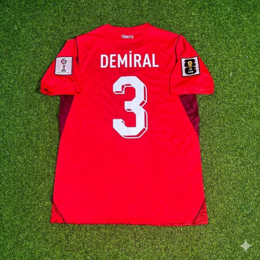 Turkey National Team World Cup 2026 Merih Demiral Home Red Football Soccer Kit Jersey