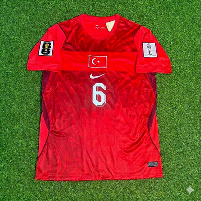 Turkey National Team World Cup 2026 Orkun Kökçü Home Red Football Soccer Kit Jersey