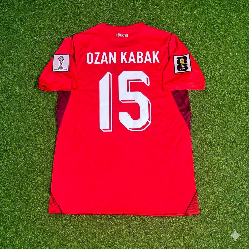 Turkey National Team World Cup 2026 Ozan Kabak Home Red Football Soccer Kit Jersey