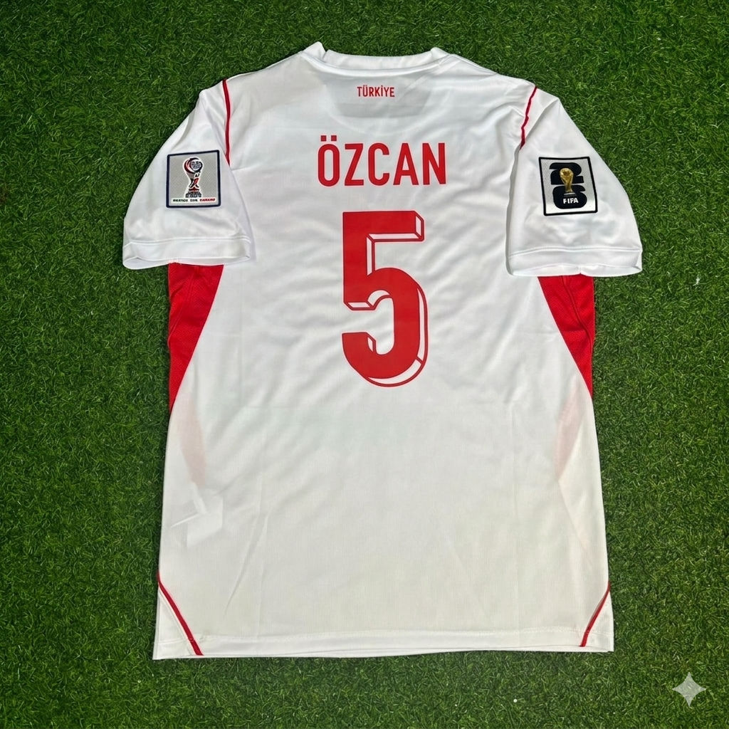 Türkei Nationalmannschaft WM 2026 Salih Özcan Auswärts Trikot Weiß