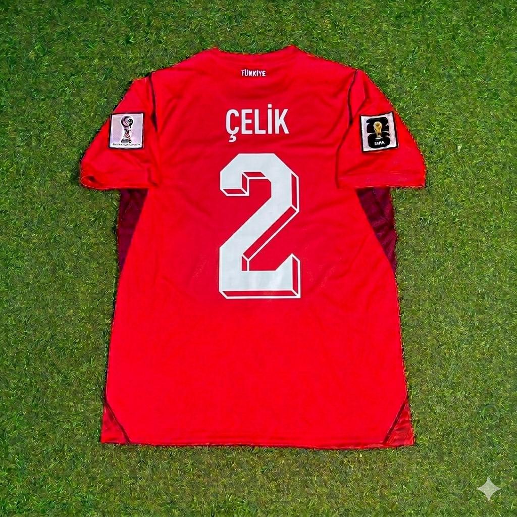 Turkey National Team World Cup 2026 Zeki Çelik Home Red Football Soccer Kit Jersey