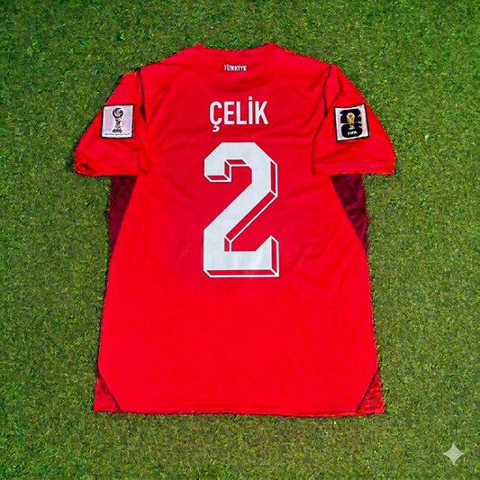 Turkey National Team World Cup 2026 Zeki Çelik Home Red Football Soccer Kit Jersey