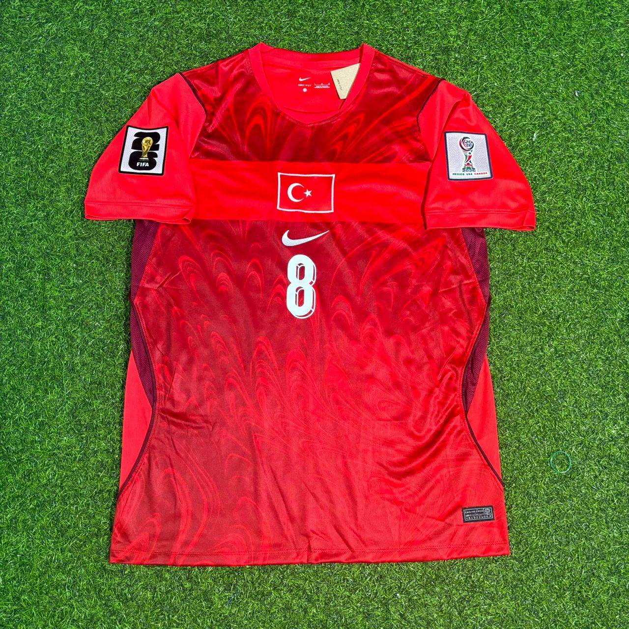 Turkey National Team World Cup 2026 Arda Güler Home Red Football Soccer Kit Jersey