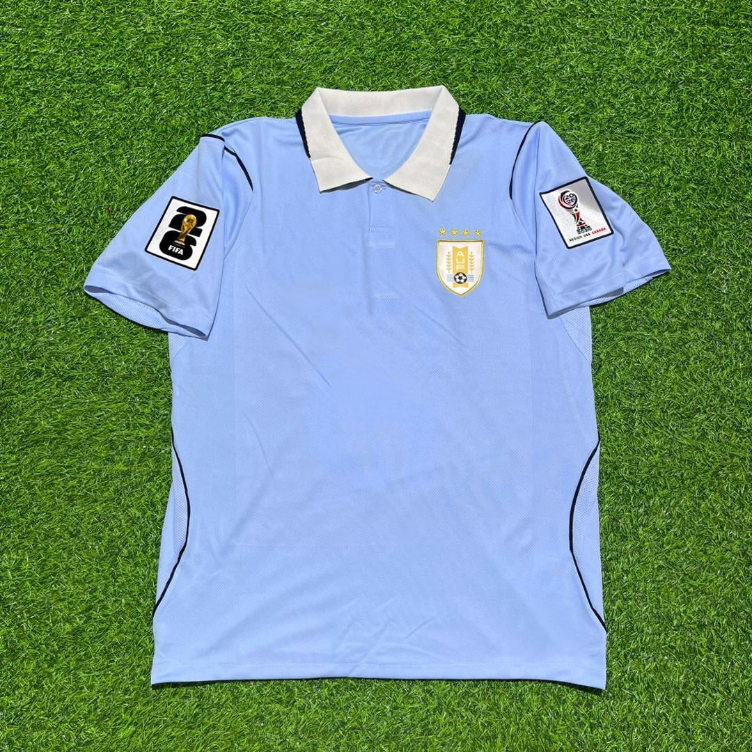 Uruguayische Nationalmannschaft Weltmeisterschaft 2026 José María Giménez Heim Blau Fußball Trikot