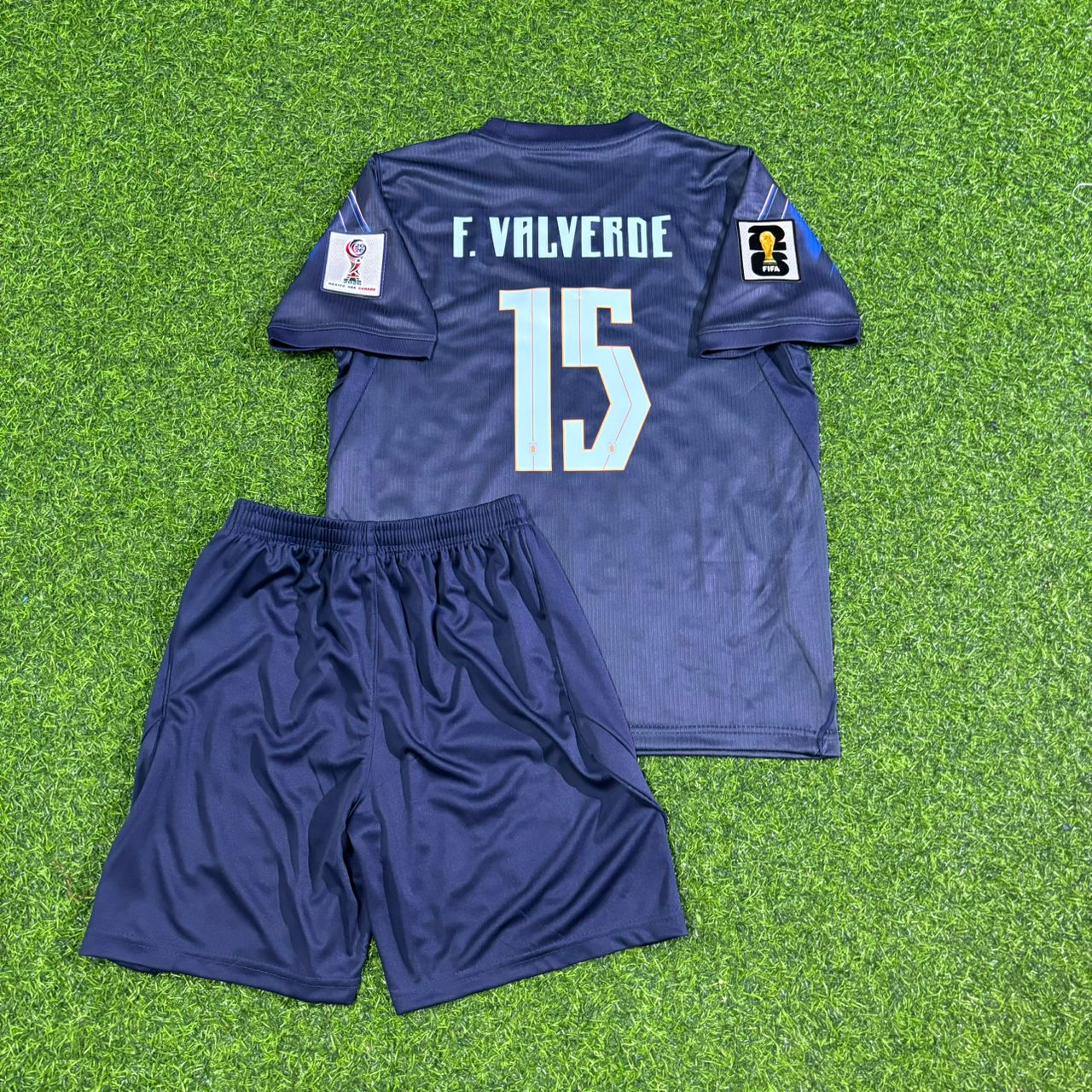 Uruguay National Team World Cup 2026 Federico Valverde Children Football Soccer Kit Jersey