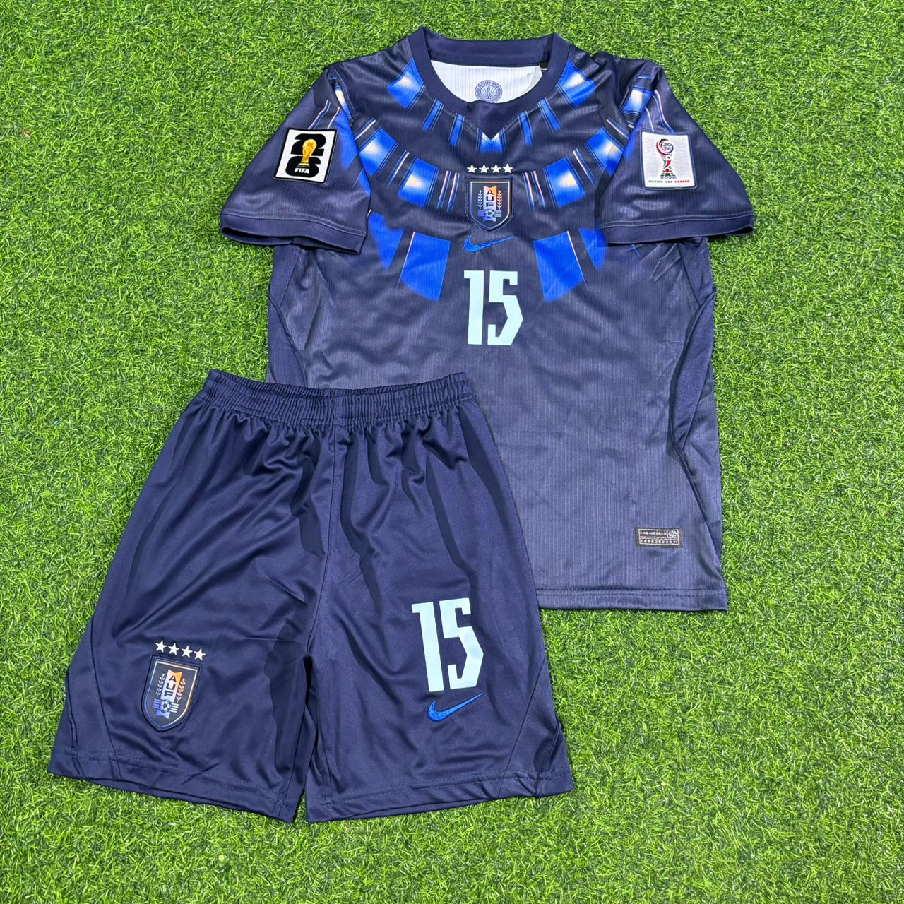 Uruguay National Team World Cup 2026 Federico Valverde Children Football Soccer Kit Jersey