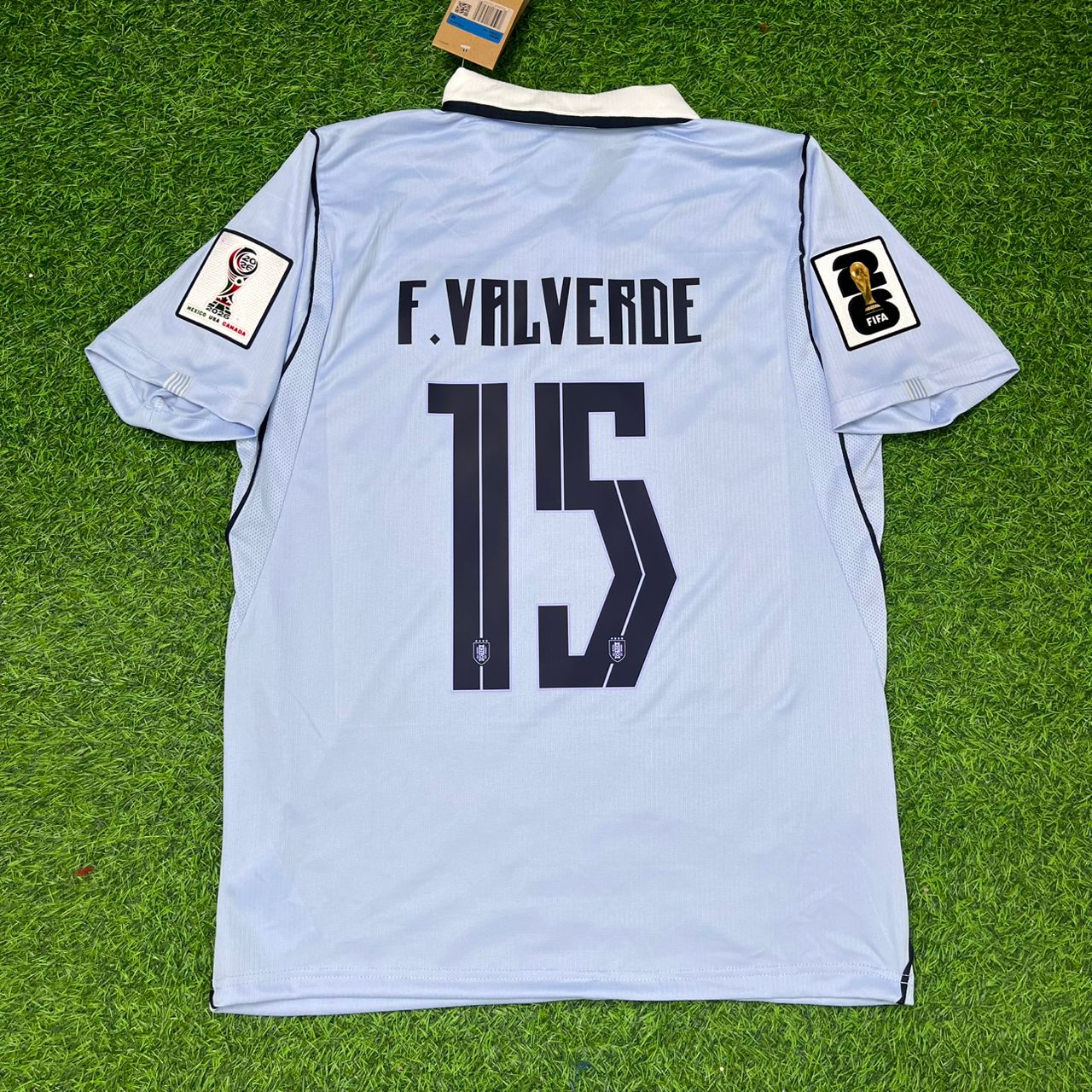 Uruguay National Team World Cup 2026 Federico Valverde Home Blue Football Soccer Kit Jersey
