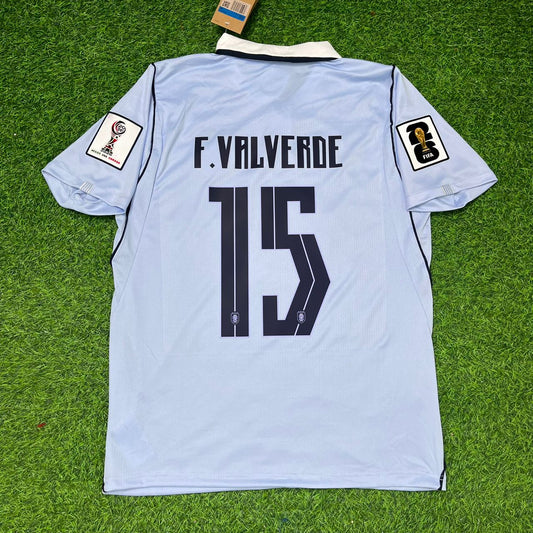 Uruguayische Nationalmannschaft WM 2026 Federico Valverde Heimtrikot Blau Fußballtrikot