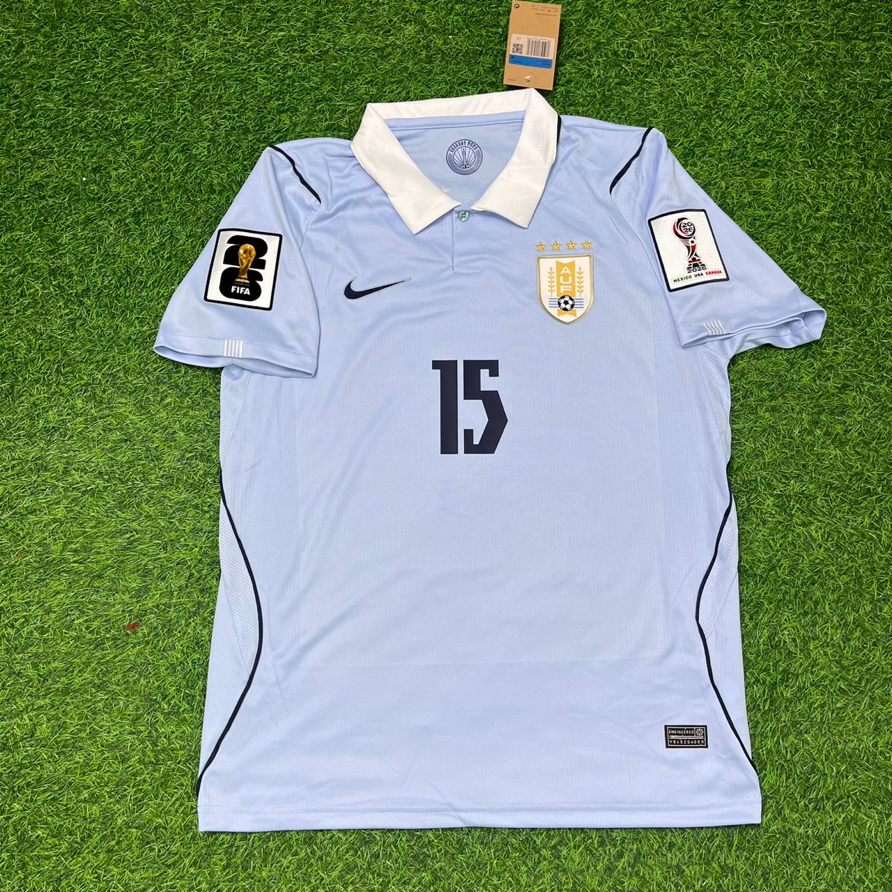 Uruguay National Team World Cup 2026 Federico Valverde Home Blue Football Soccer Kit Jersey