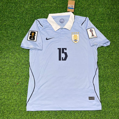 Uruguay National Team World Cup 2026 Federico Valverde Home Blue Football Soccer Kit Jersey