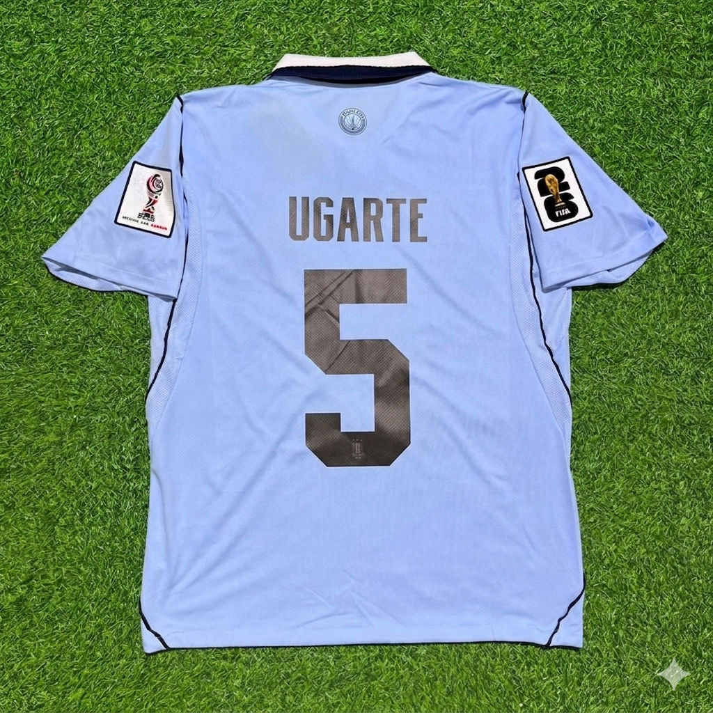 Uruguay National Team World Cup 2026 Manuel Ugarte Home Blue Football Soccer Kit Jersey
