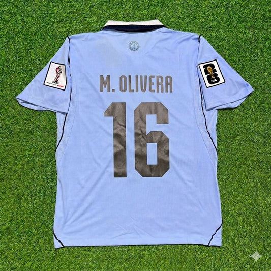 Uruguay National Team World Cup 2026 Mathías Olivera Home Blue Football Soccer Kit Jersey