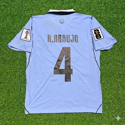 Uruguay National Team World Cup 2026 Ronald Araújo Home Blue Football Soccer Kit Jersey