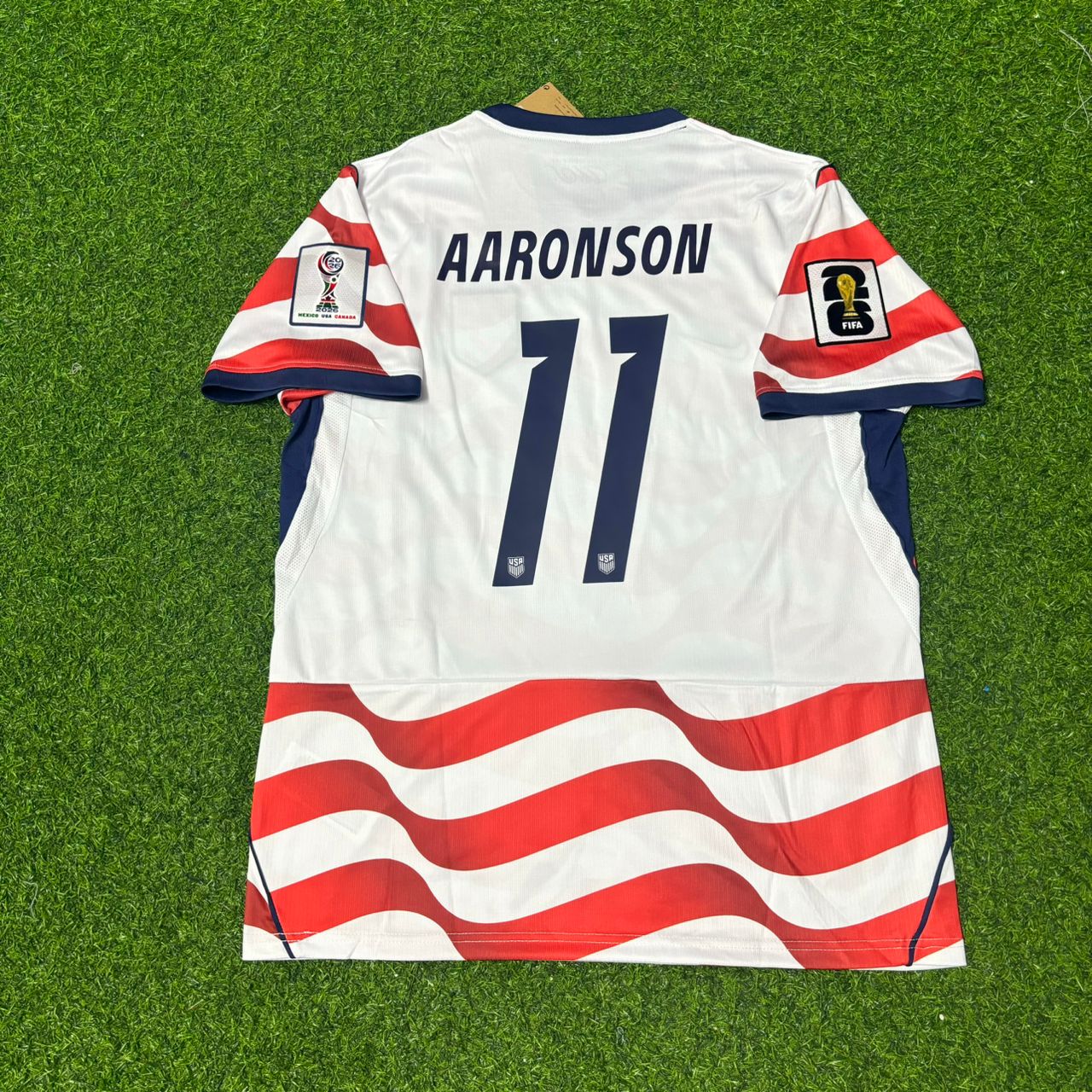 USA National Team World Cup 2026 Brenden Aaronson Home Football Soccer Kit Jersey