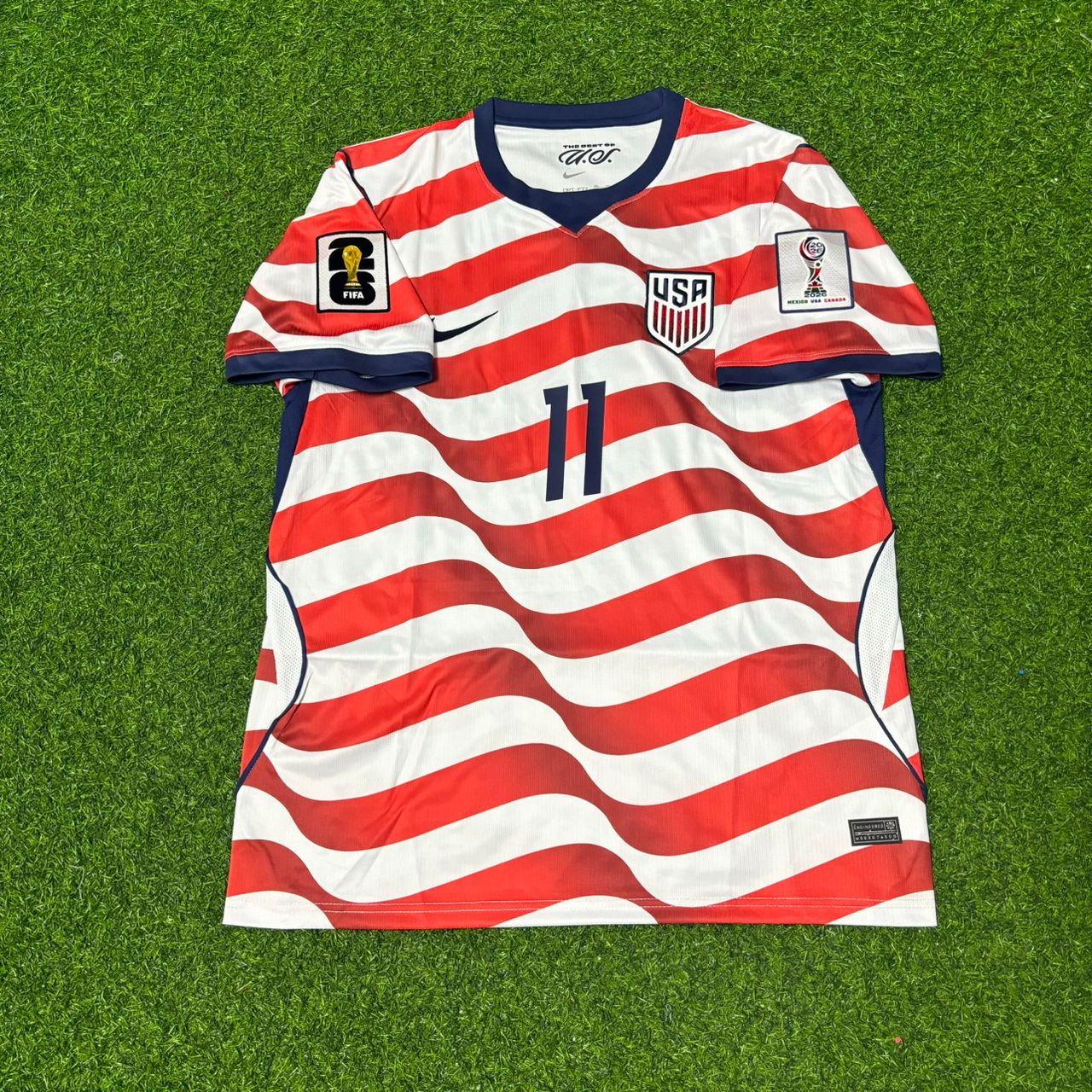 USA National Team World Cup 2026 Brenden Aaronson Home Football Soccer Kit Jersey