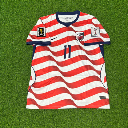 USA National Team World Cup 2026 Brenden Aaronson Home Football Soccer Kit Jersey