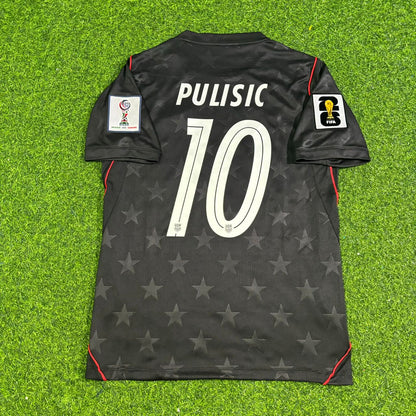 USA National Team World Cup 2026 Christian Pulisic Black Football Soccer Kit Jersey
