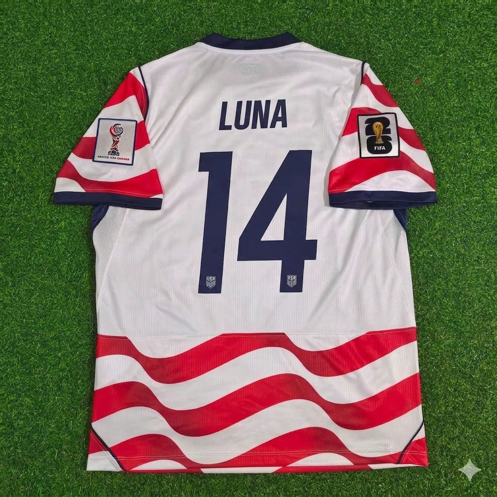 USA National Team World Cup 2026 Diego Angel Luna Home Football Soccer Kit Jersey
