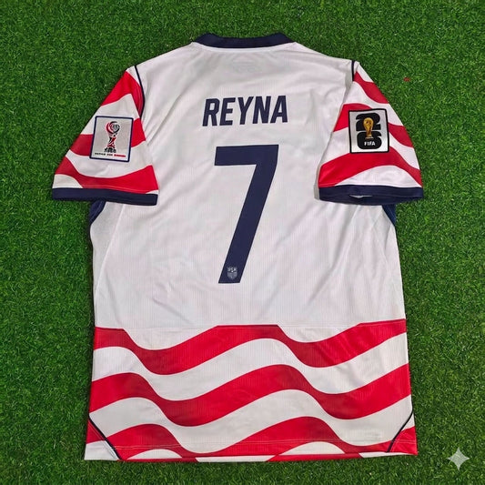 USA National Team World Cup 2026 Giovanni Reyna Home Football Soccer Kit Jersey