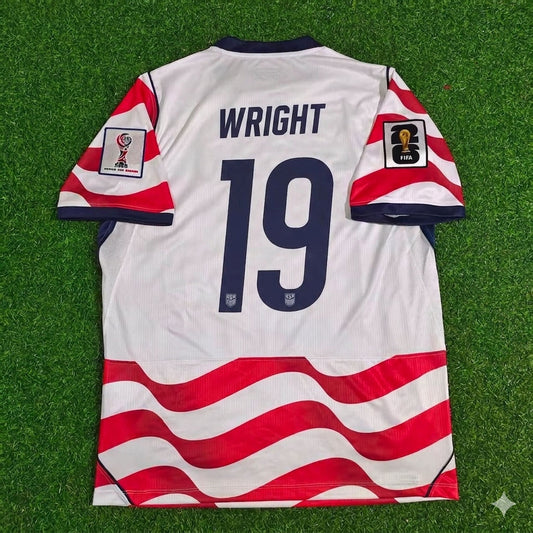 USA National Team World Cup 2026 Haji Wright Home Football Soccer Kit Jersey