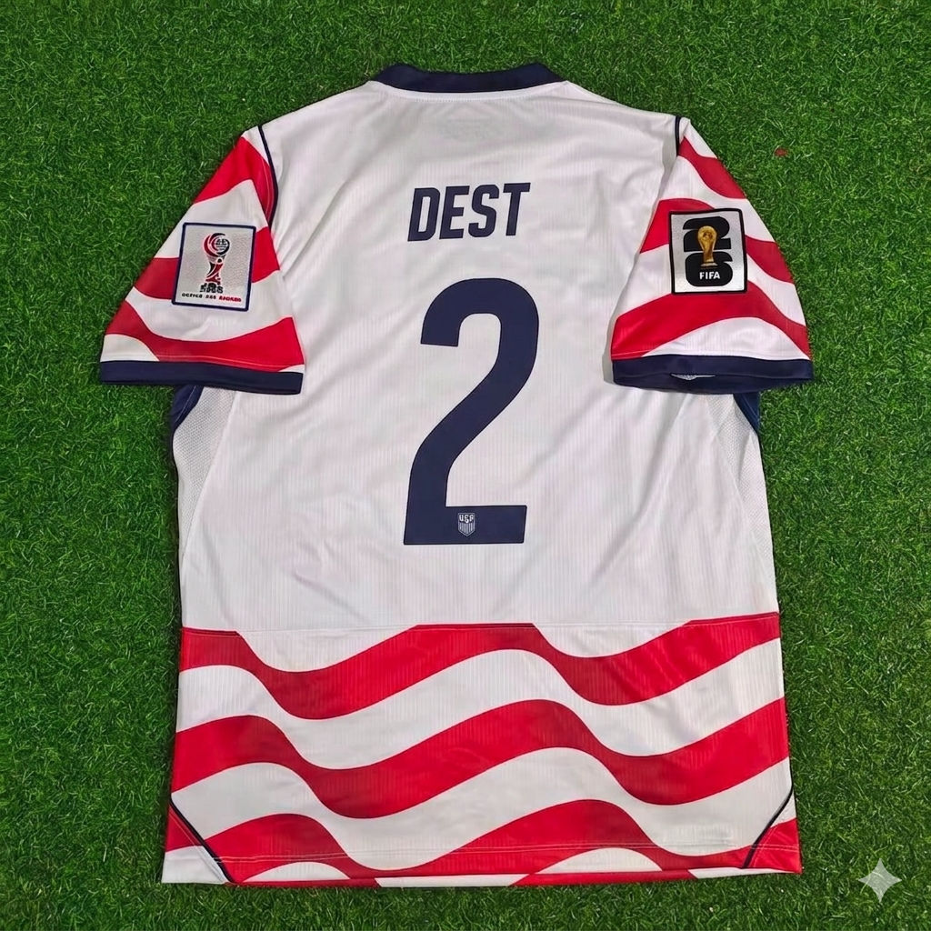 USA National Team World Cup 2026 Sergiño Dest Home Football Soccer Kit Jersey