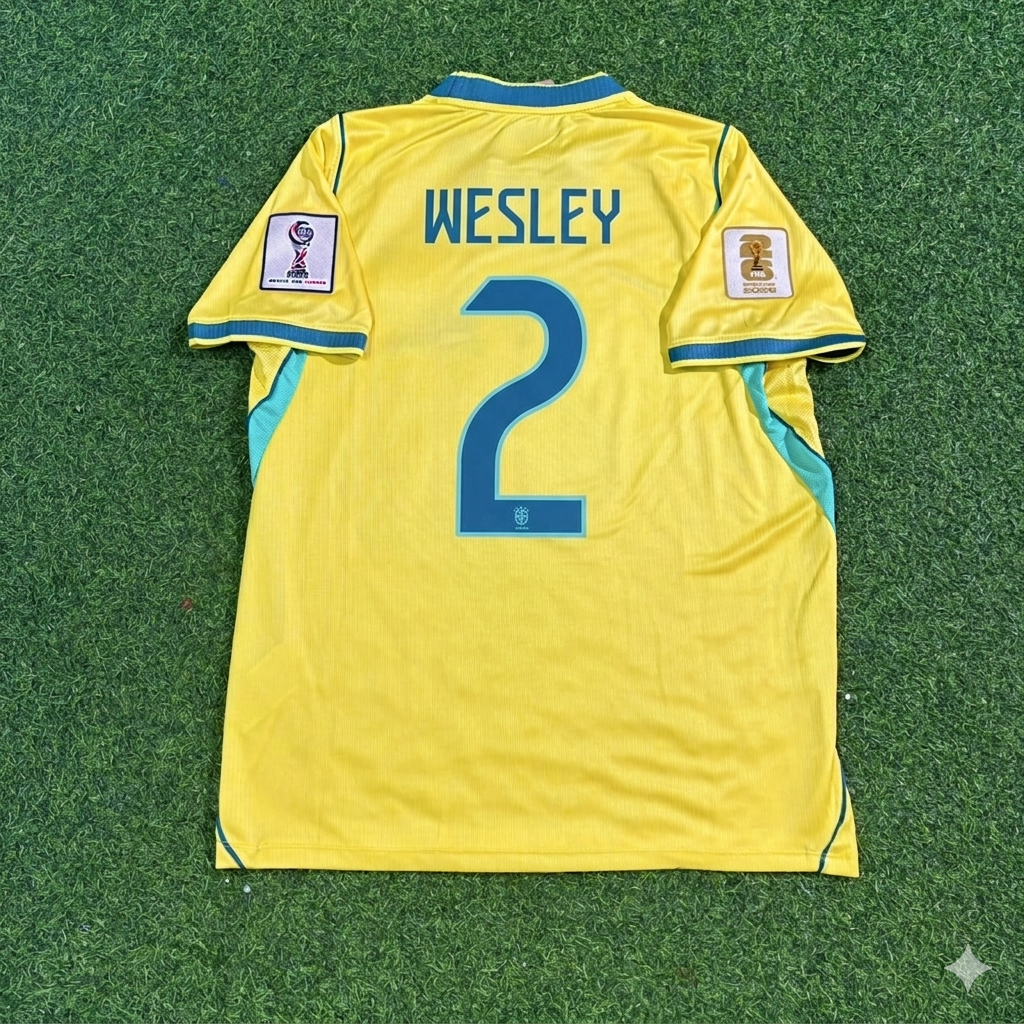 Wesley #2 Brazil 2026 World Cup Yellow Home Football Jersey