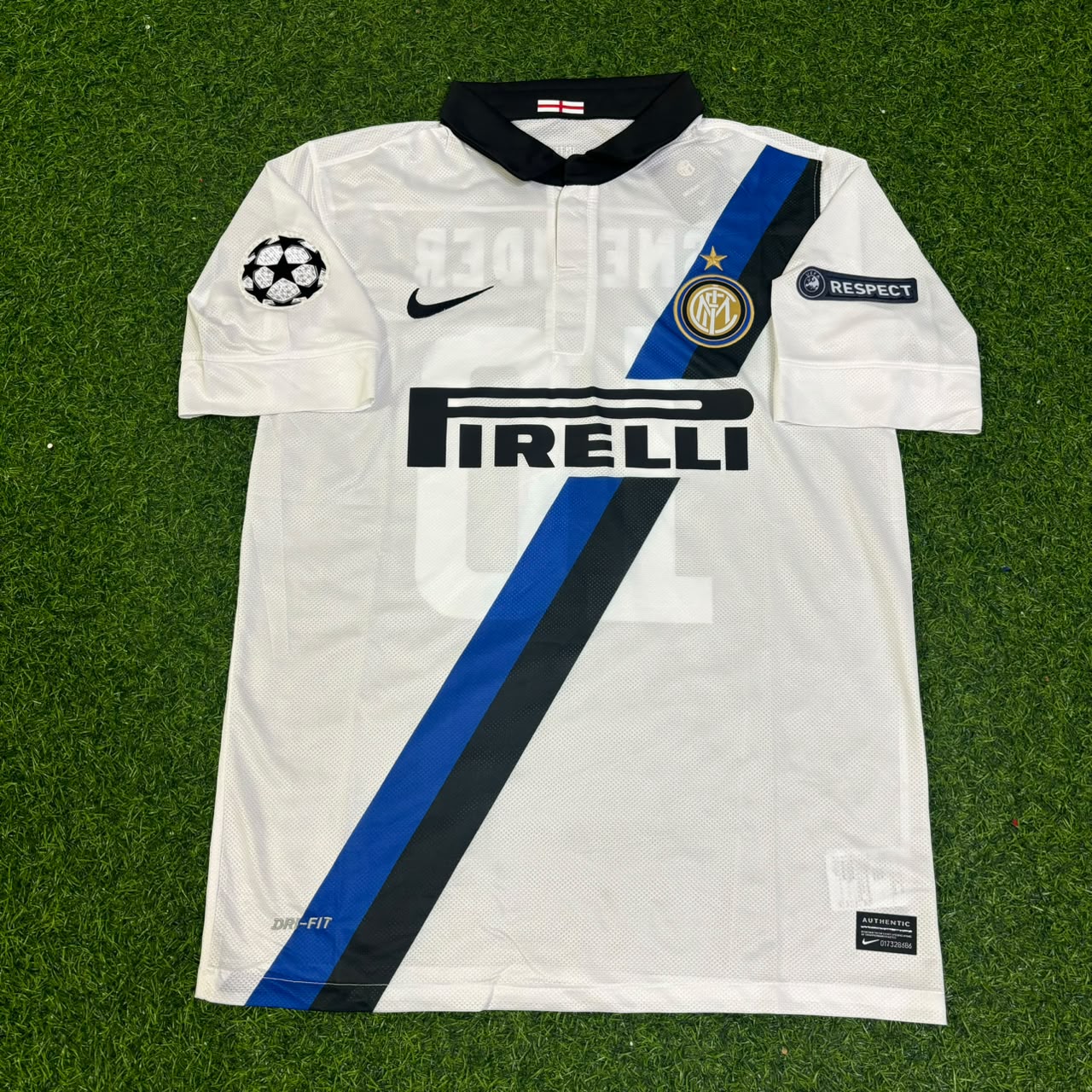 Wesley Sneijder - Inter 2011/2012 White Away Football Jersey