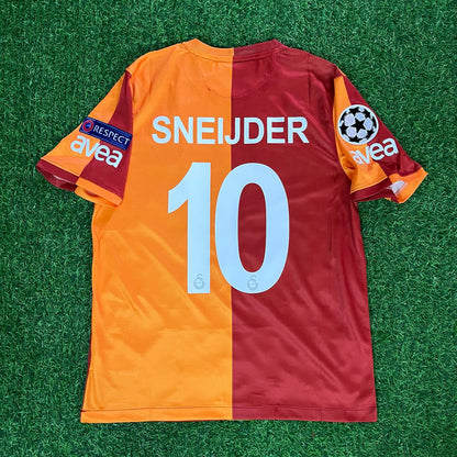 Wesley Sneijder 10 Galatasaray Retro 2013-2014 Formasi Home Football Jersey