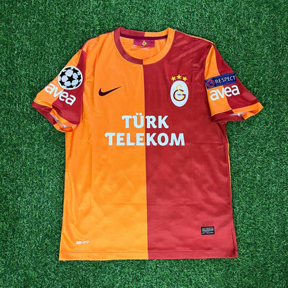 Wesley Sneijder 10 Galatasaray Retro 2013-2014 Formasi Home Football Jersey