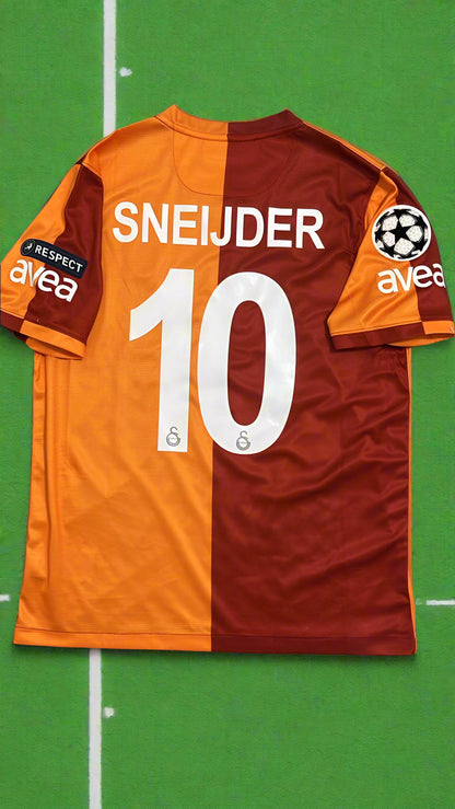 Wesley Sneijder 10 Galatasaray Retro 2013-2014 Formasi Home Football Jersey