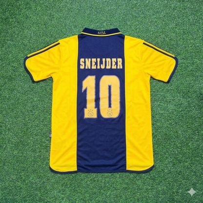 Wesley Sneijder Ajax Retro Yellow Football Jersey Kit