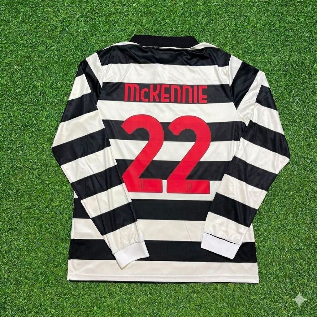 Weston McKennie #22 Juventus Fourth Long Sleeve Football Jersey