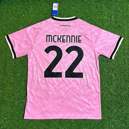 Weston Mckennie #22 Juventus 2026-2027 Away Pink Football Jersey