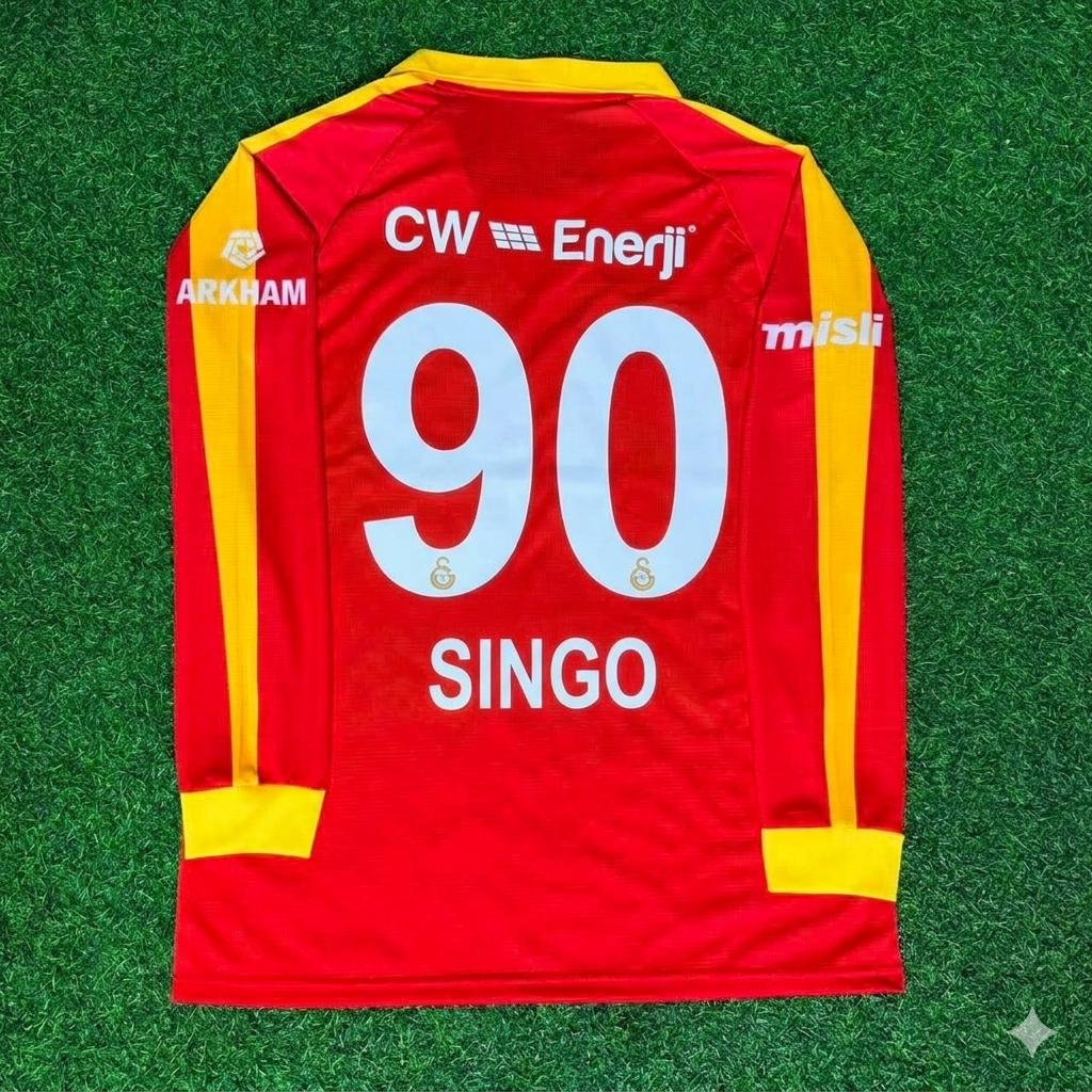 Wilfried Singo Galatasaray Legendary Retro Vintage Long Sleeve Football Jersey Kit