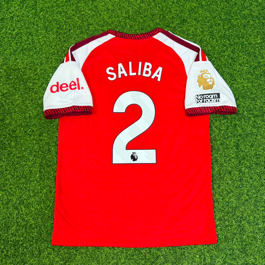 William Saliba Arsenal Home 2027 Football Jersey Kit Soccer