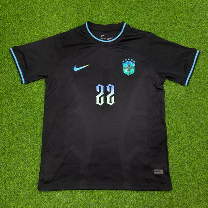 Willian Brazil Black Retro Football Jersey Collection