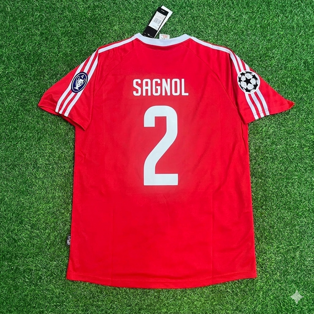 Willy Sagnol 2- FC Bayern Munich 2000-2001 Retro Football Jersey Kit