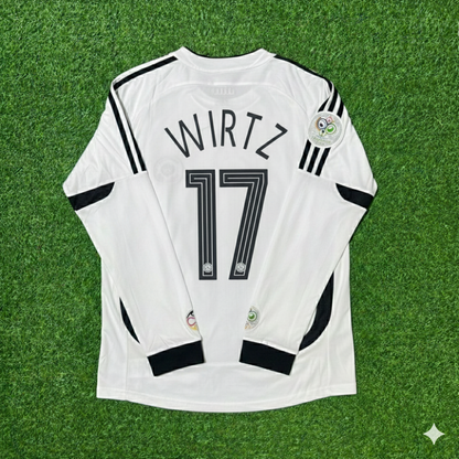 Florian Wirtz Germany World Cup Long Sleeve White Retro Football Jersey Kit