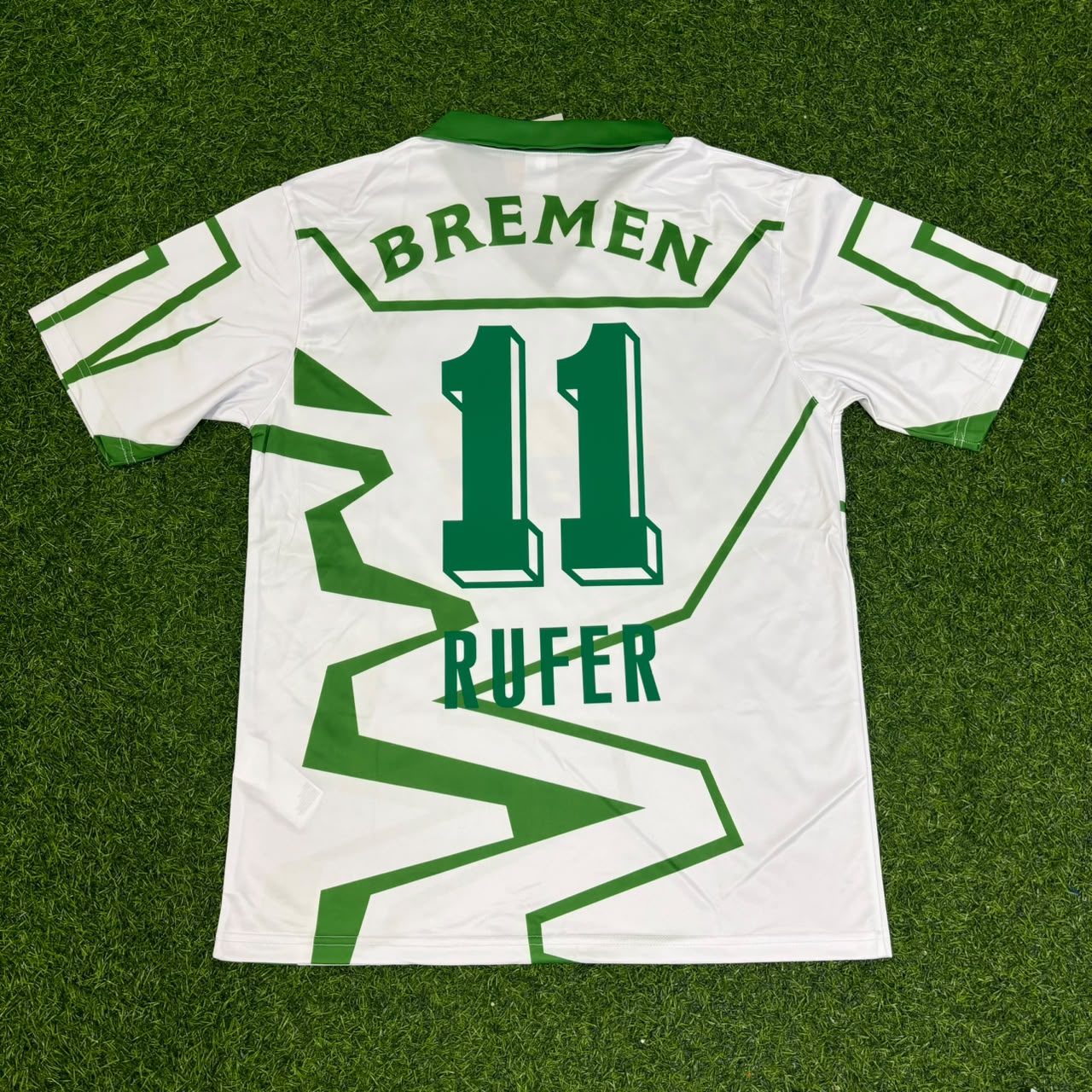 Wynton Rufer Werder Bremen 1993/94 Home Retro Football Jersey Kit