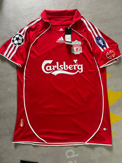 Xabi Alonso Liverpool 2007 2008 Season Retro Football Jersey Kit