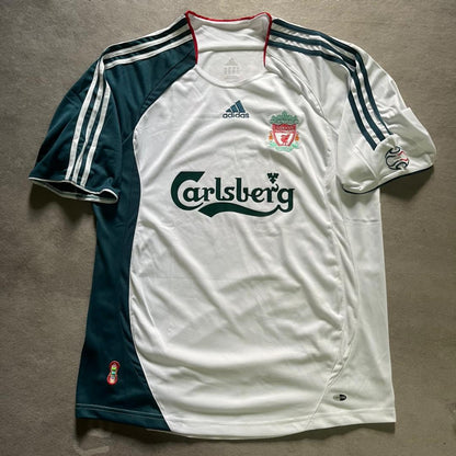 Xabi Alonso Liverpool 2006 2007 Retro Football Jersey Kit