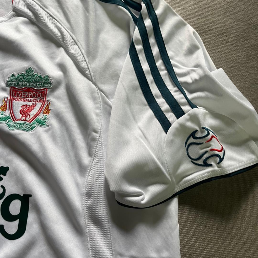 Dirk Kuyt Liverpool 2006 2007 White Retro Football Jersey