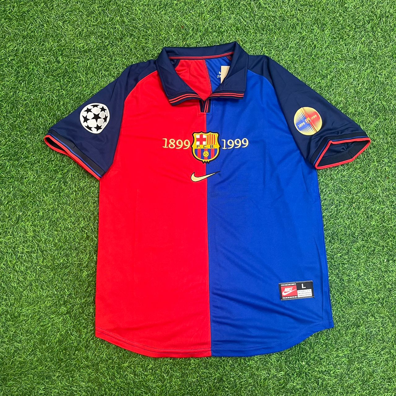 Xavi Hernandez 26 Barcelona 1998/1999 Retro Football Jersey Kit
