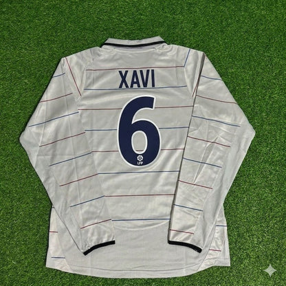 Xavi #6 Barcelona 2003 2004 Away Long Sleeve Retro Football Jersey Collection
