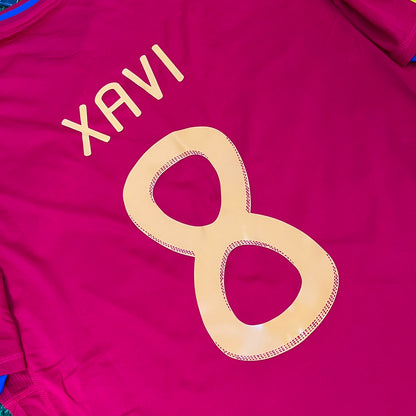 Spain World Cup 2010 Xavi Hernandez 8 Retro Football Jersey Kit